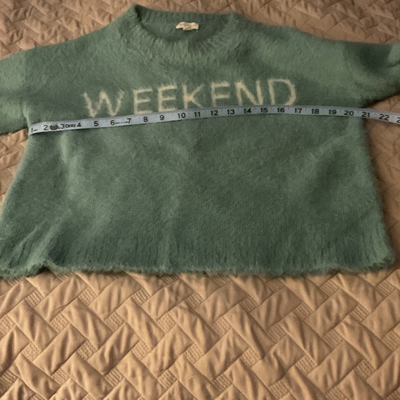 Hem & Thread Teal 'Weekend' Sweater - Picture 7 of 14